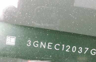 VIN prefix 3GNEC12037G1