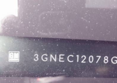 VIN prefix 3GNEC12078G1