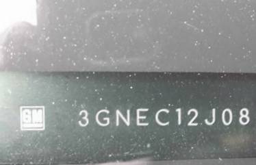VIN prefix 3GNEC12J08G3