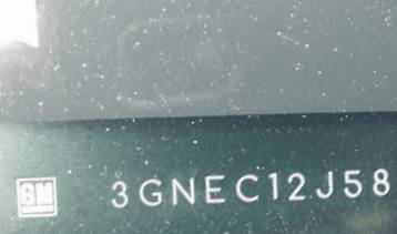 VIN prefix 3GNEC12J58G1