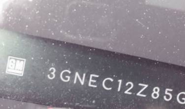 VIN prefix 3GNEC12Z85G1