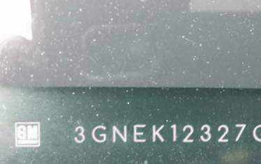 VIN prefix 3GNEK12327G1