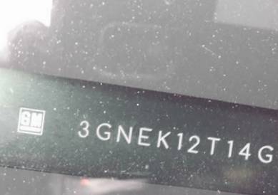 VIN prefix 3GNEK12T14G1