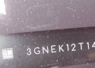 VIN prefix 3GNEK12T14G3