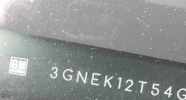 VIN prefix 3GNEK12T54G3