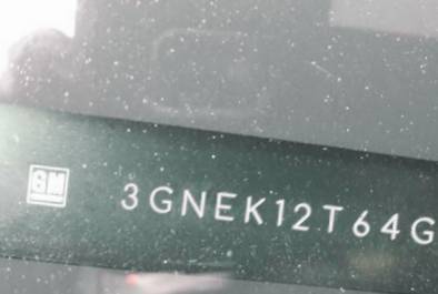 VIN prefix 3GNEK12T64G1