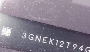 VIN prefix 3GNEK12T94G3