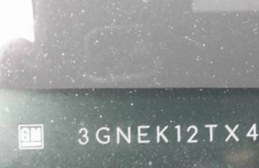 VIN prefix 3GNEK12TX4G3