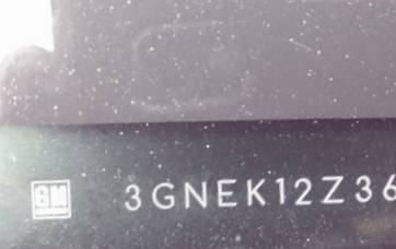 VIN prefix 3GNEK12Z36G1