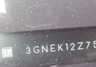 VIN prefix 3GNEK12Z75G1