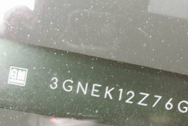 VIN prefix 3GNEK12Z76G1