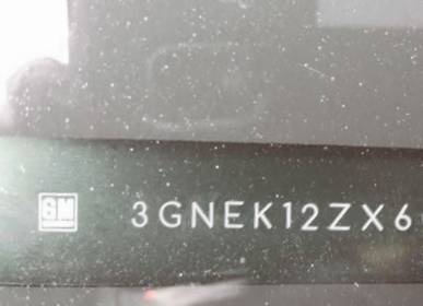 VIN prefix 3GNEK12ZX6G1
