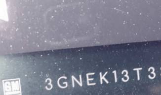 VIN prefix 3GNEK13T33G3