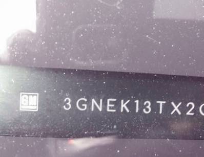 VIN prefix 3GNEK13TX2G1