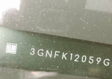 VIN prefix 3GNFK12059G2