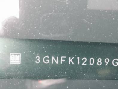 VIN prefix 3GNFK12089G1