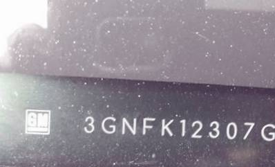 VIN prefix 3GNFK12307G1
