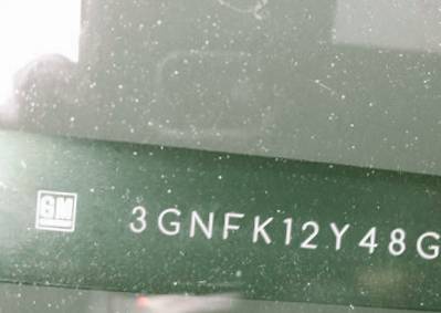 VIN prefix 3GNFK12Y48G1