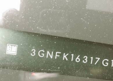 VIN prefix 3GNFK16317G1