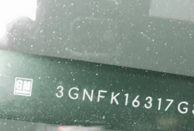 VIN prefix 3GNFK16317G3