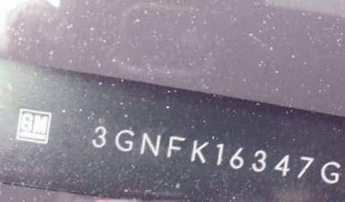 VIN prefix 3GNFK16347G1