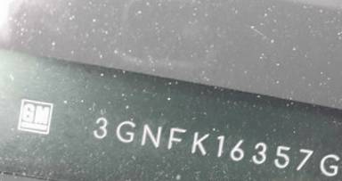 VIN prefix 3GNFK16357G2