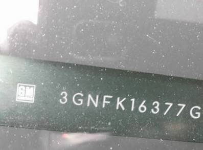 VIN prefix 3GNFK16377G1