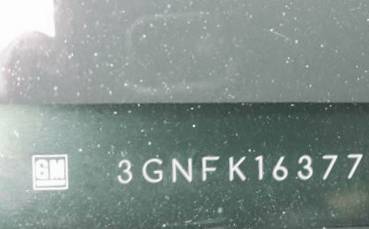 VIN prefix 3GNFK16377G3