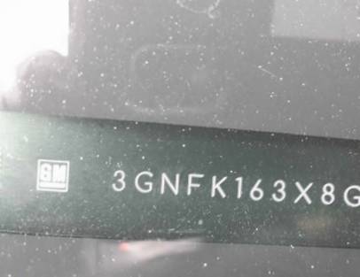 VIN prefix 3GNFK163X8G3