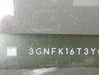 VIN prefix 3GNFK16T3YG2