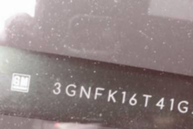 VIN prefix 3GNFK16T41G2