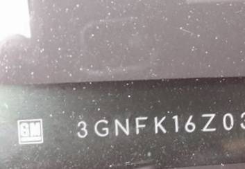 VIN prefix 3GNFK16Z03G2