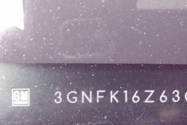 VIN prefix 3GNFK16Z63G2
