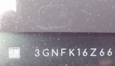 VIN prefix 3GNFK16Z66G1