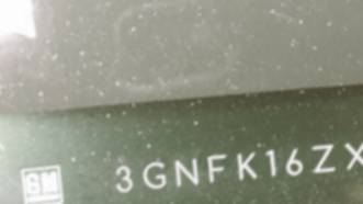 VIN prefix 3GNFK16ZX4G3