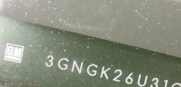 VIN prefix 3GNGK26U31G1