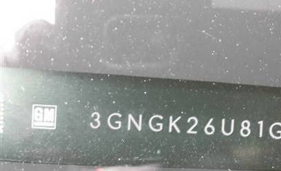 VIN prefix 3GNGK26U81G1