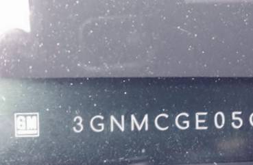 VIN prefix 3GNMCGE05CG1