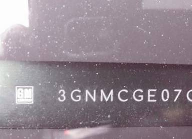 VIN prefix 3GNMCGE07CG1