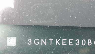 VIN prefix 3GNTKEE30BG3