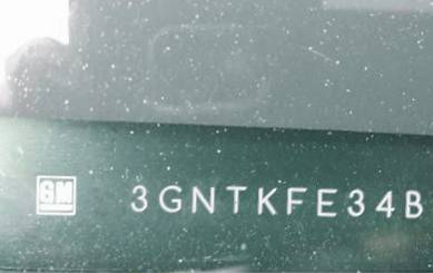 VIN prefix 3GNTKFE34BG3