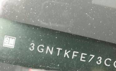 VIN prefix 3GNTKFE73CG1