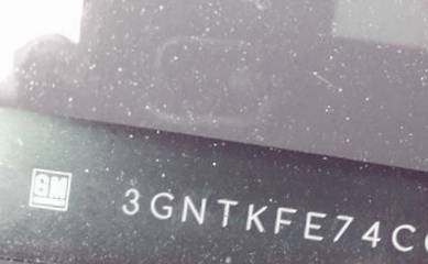 VIN prefix 3GNTKFE74CG1