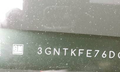 VIN prefix 3GNTKFE76DG2