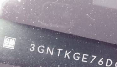 VIN prefix 3GNTKGE76DG3