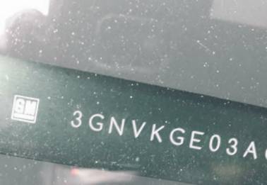 VIN prefix 3GNVKGE03AG1