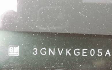 VIN prefix 3GNVKGE05AG2