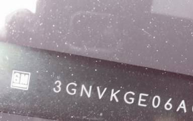 VIN prefix 3GNVKGE06AG2