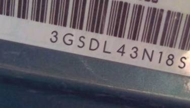 VIN prefix 3GSDL43N18S5