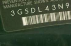 VIN prefix 3GSDL43N98S6